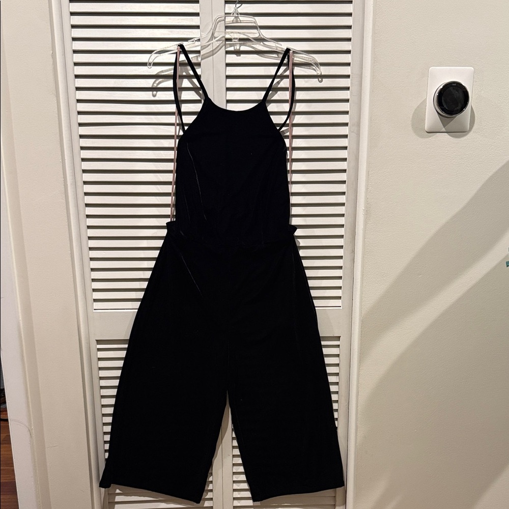 Forever 21 Velvet Black Jumpsuit